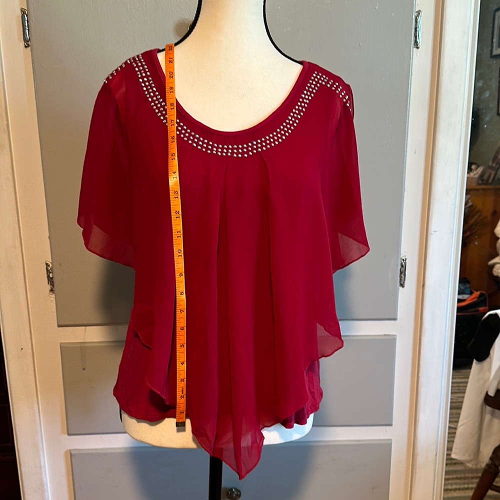 Red blouse